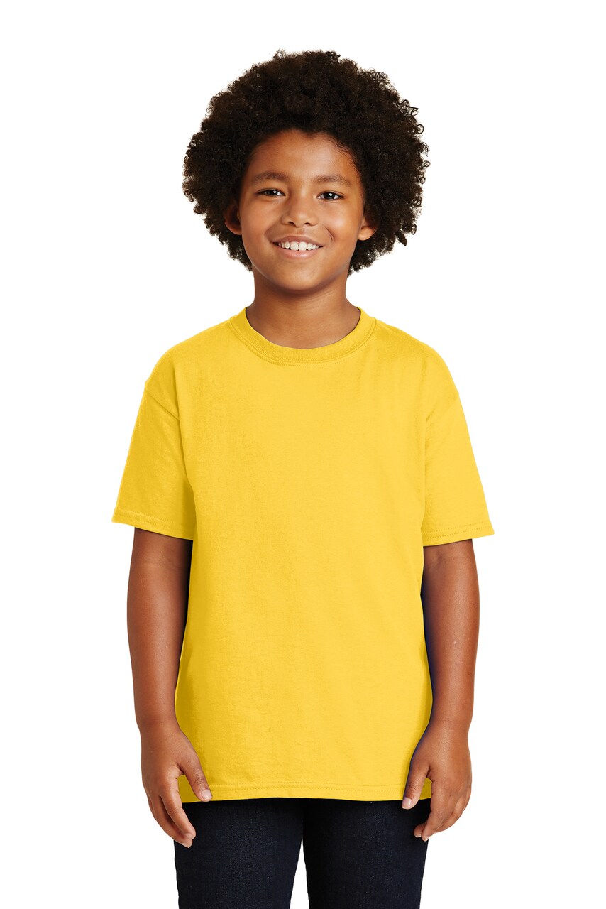 Gildan Youth Ultra Cotton Heavyweight Short Sleeve T Shirt For Custom Printing And Durable School Wear